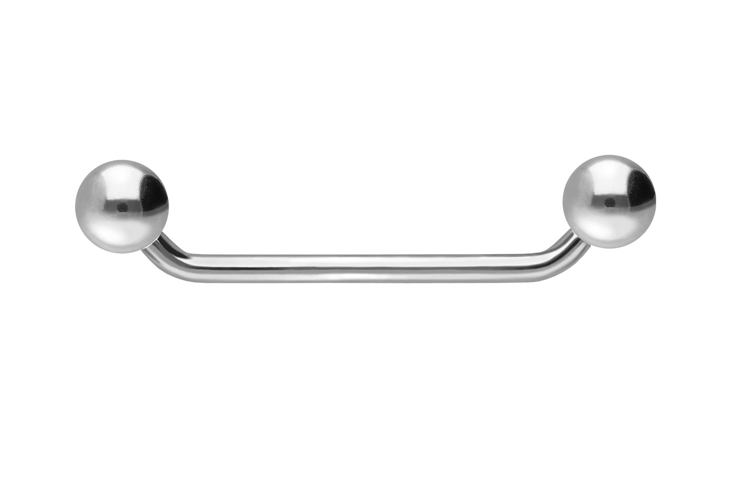 Titan Surface Barbell Piercing (45 Grad) mit Kugeln